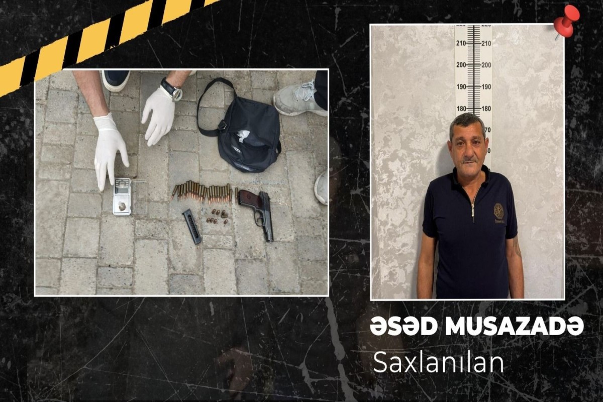 "Makarov" gəzdirən şəxs həbs edildi