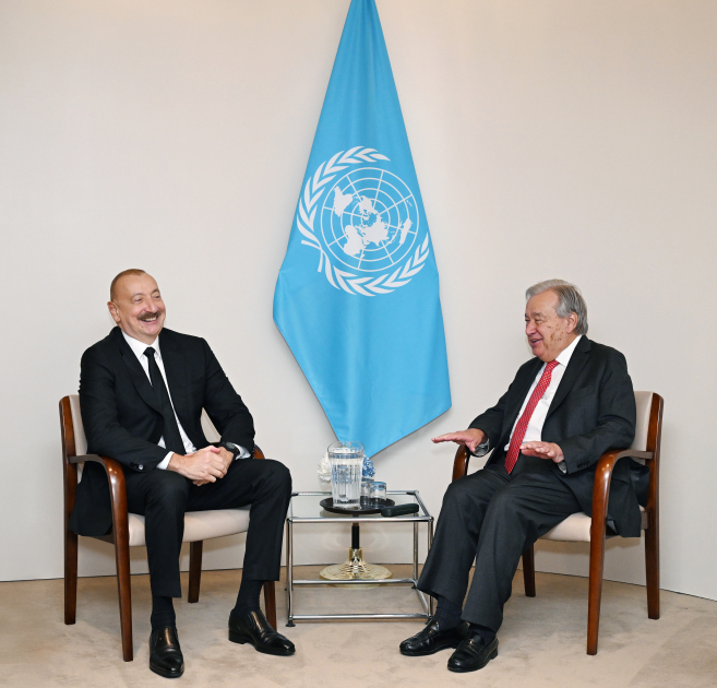 BMT Baş katibi İlham Əliyevi təbrik etdi