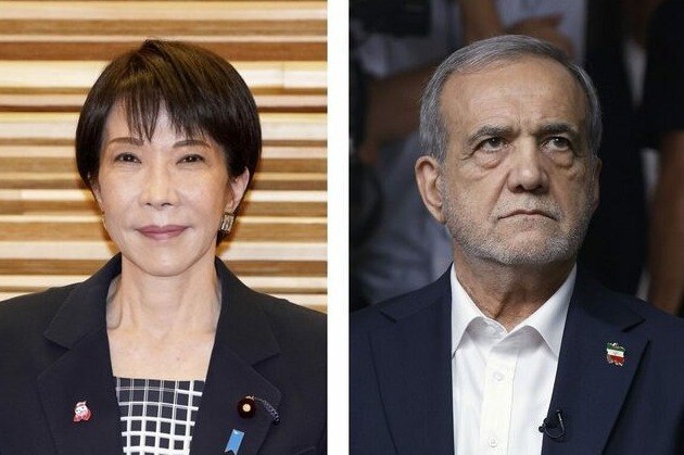 Yaponiya Baş naziri Pezeşkiana zəng etdi