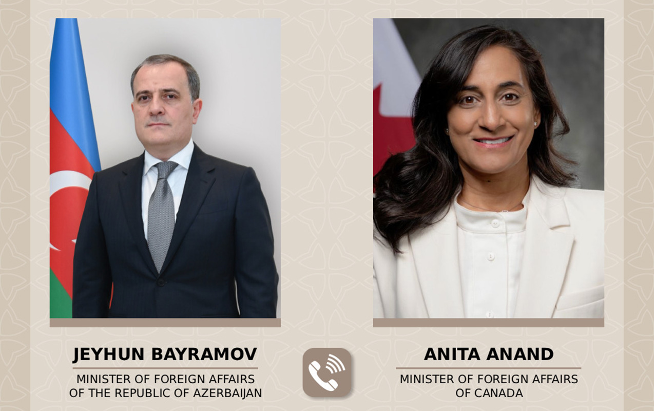 Ceyhun Bayramov kanadalı həmkarı ilə danışdı