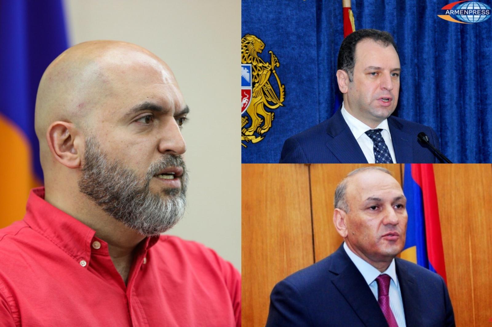 Ermənistanda keçmiş nazirlərin həbsinə qərar verildi