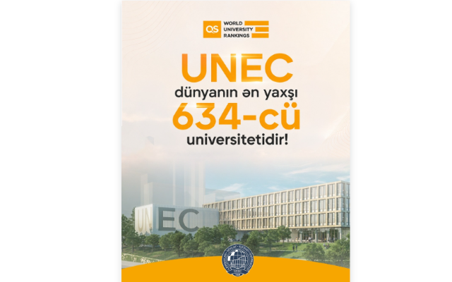 UNEC dünyanın ən yaxşı 634-cü universitetidir