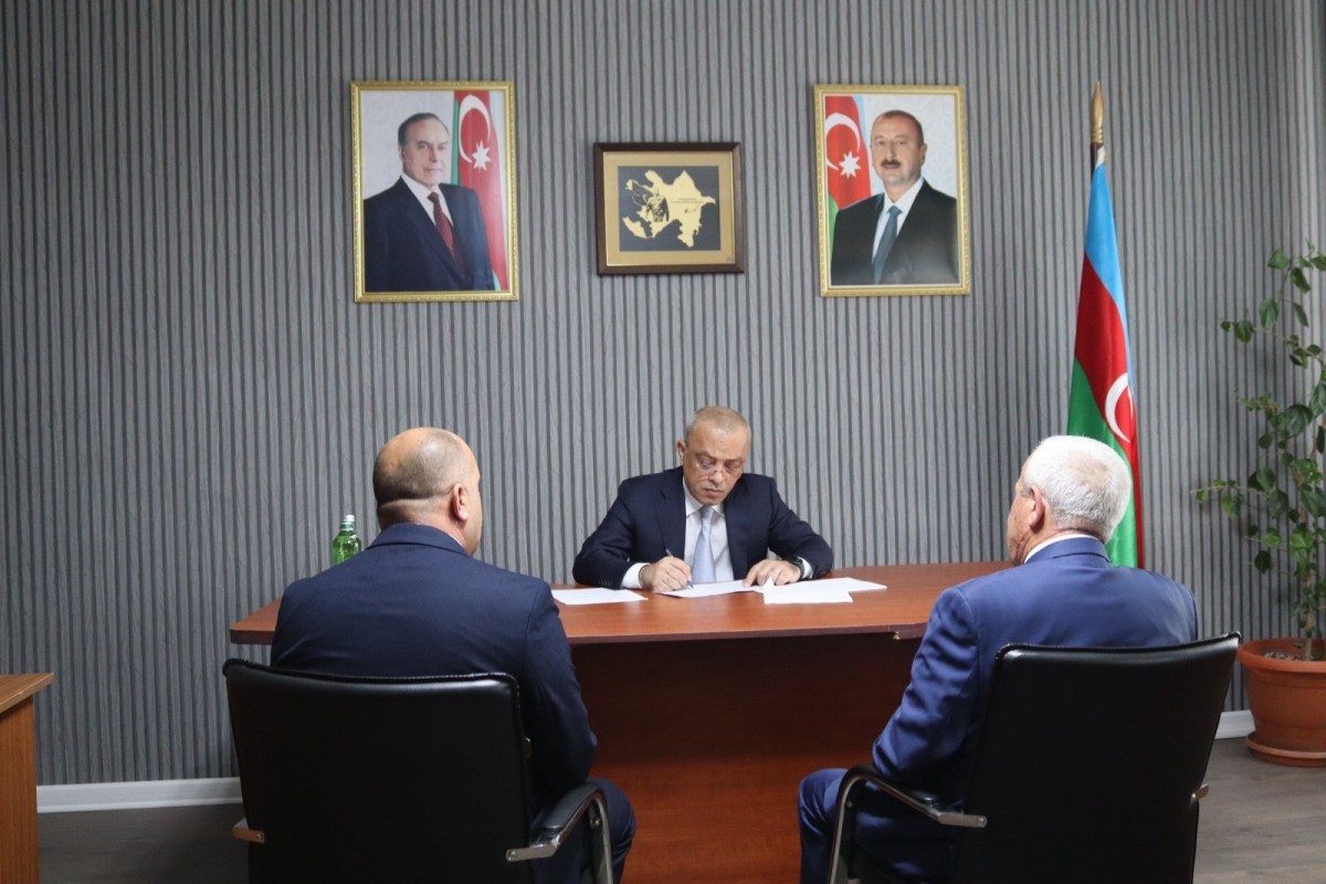 Zaur Mikayılov Zaqatalada vətəndaşları qəbul edib