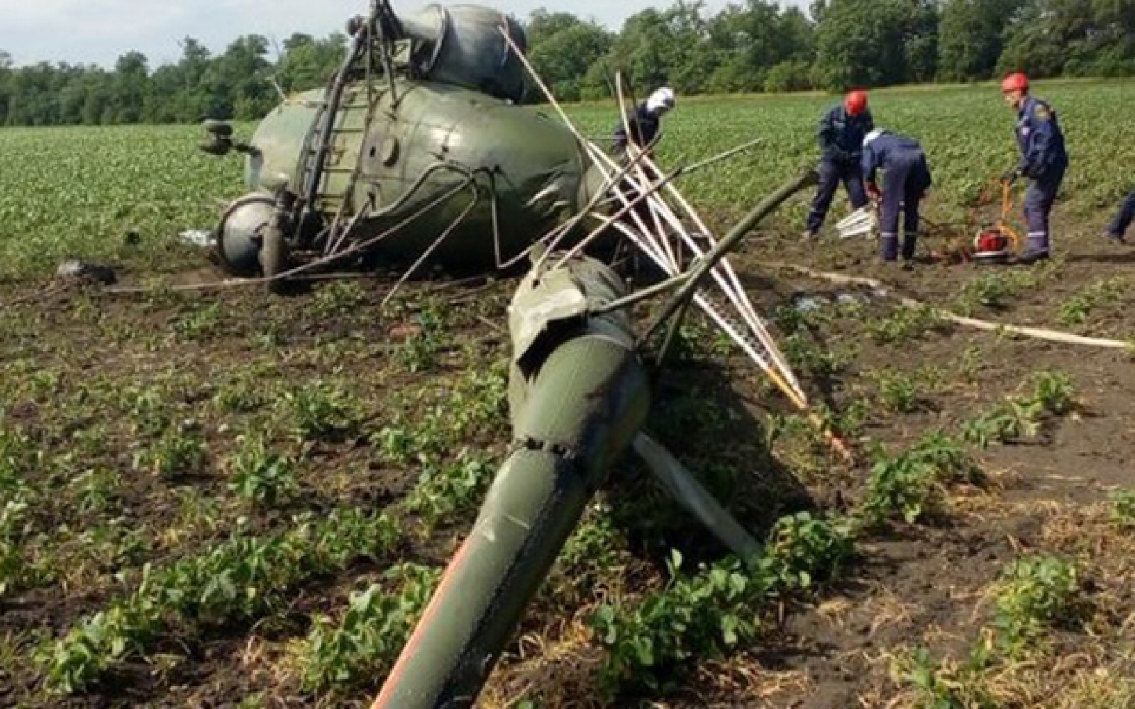 Rusiyada helikopter qəzaya uğrayıb