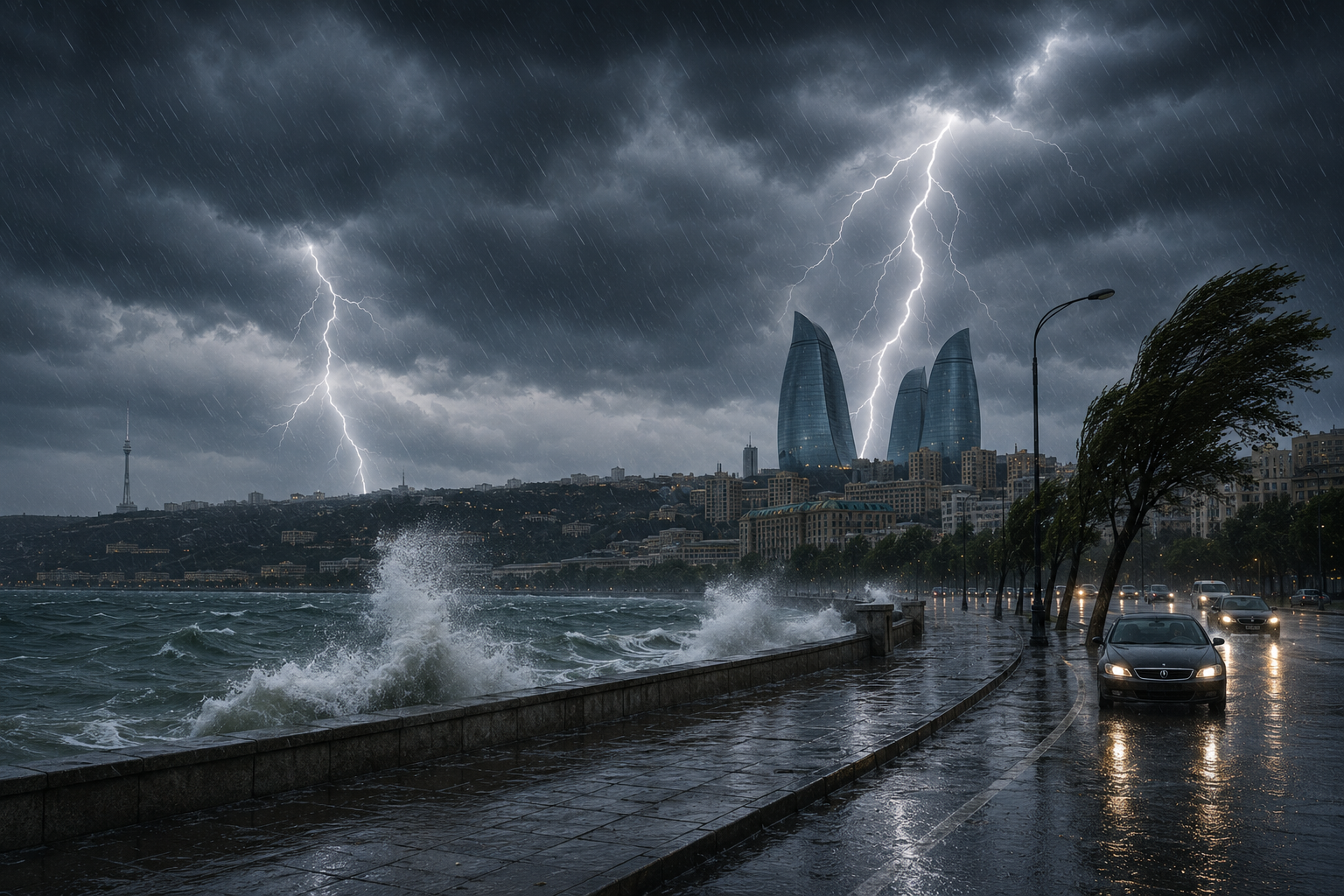 Nazirlikdən xəbərdarlıq: Təhlükəli hava bu tarixədək davam edəcək