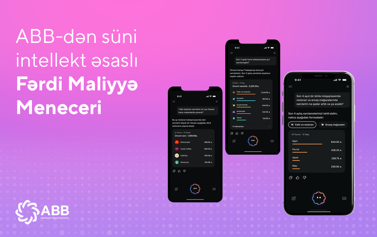 ABB-dən süni intellekt əsaslı Fərdi Maliyyə&nbsp;Meneceri!