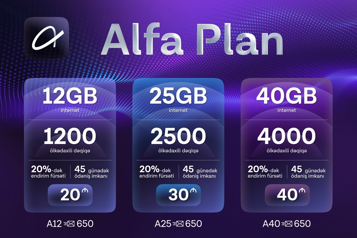 Azercell yeni nəsil &ldquo;Alfa Plan&rdquo; tariflərini təqdim edir&nbsp;