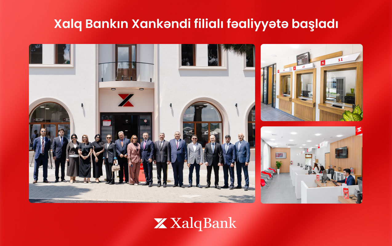 Xankəndidə Xalq Bankın yeni filialı fəaliyyətə başlayıb