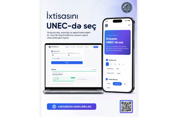 UNEC universitetə qəbul şansını&nbsp;hesablayan kalkulyator istifadəyə verdi