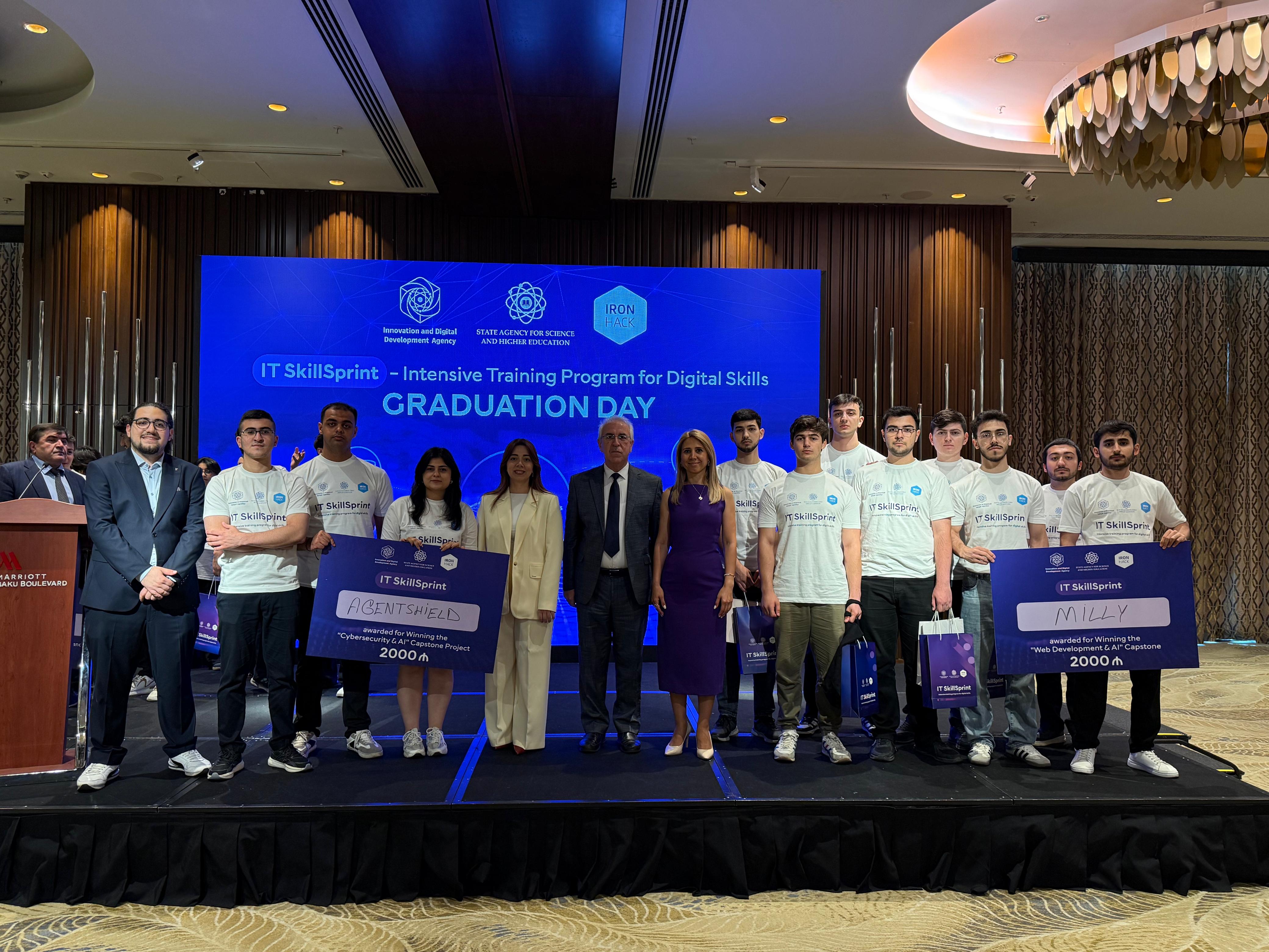BMU-nun 12 tələbəsi &ldquo;IT SkillSprint&rdquo; proqramını uğurla başa vurdu - FOTO