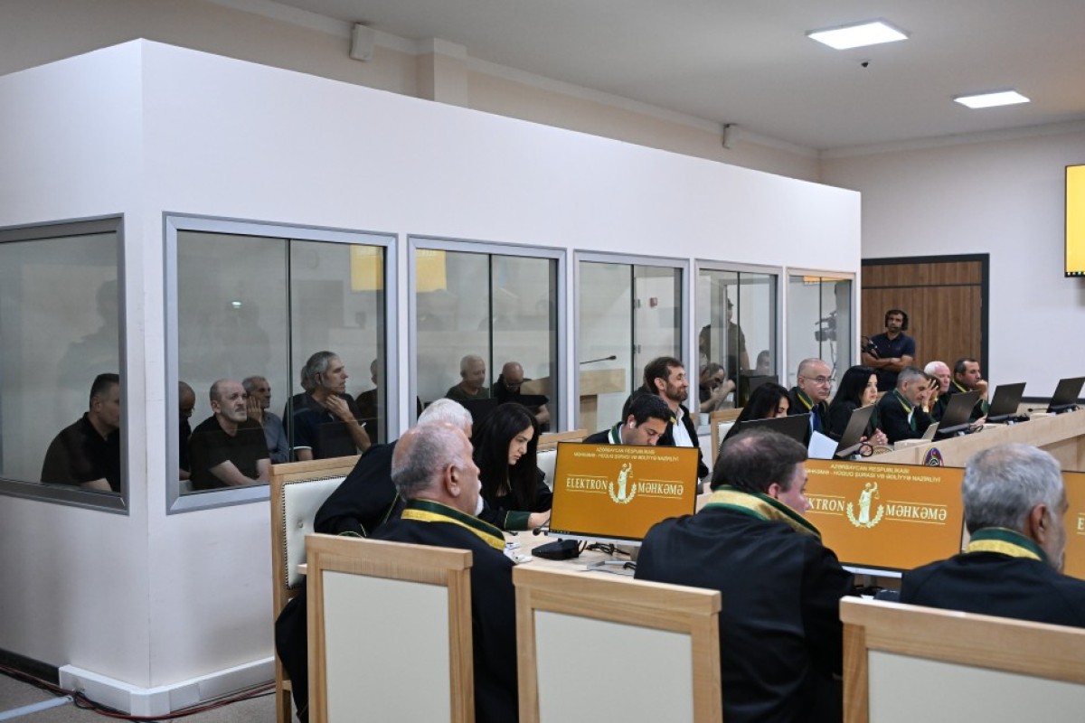 Ermənilərin məhkəməsində təqsirləndirilənlərin çıxışları başa çatıb
