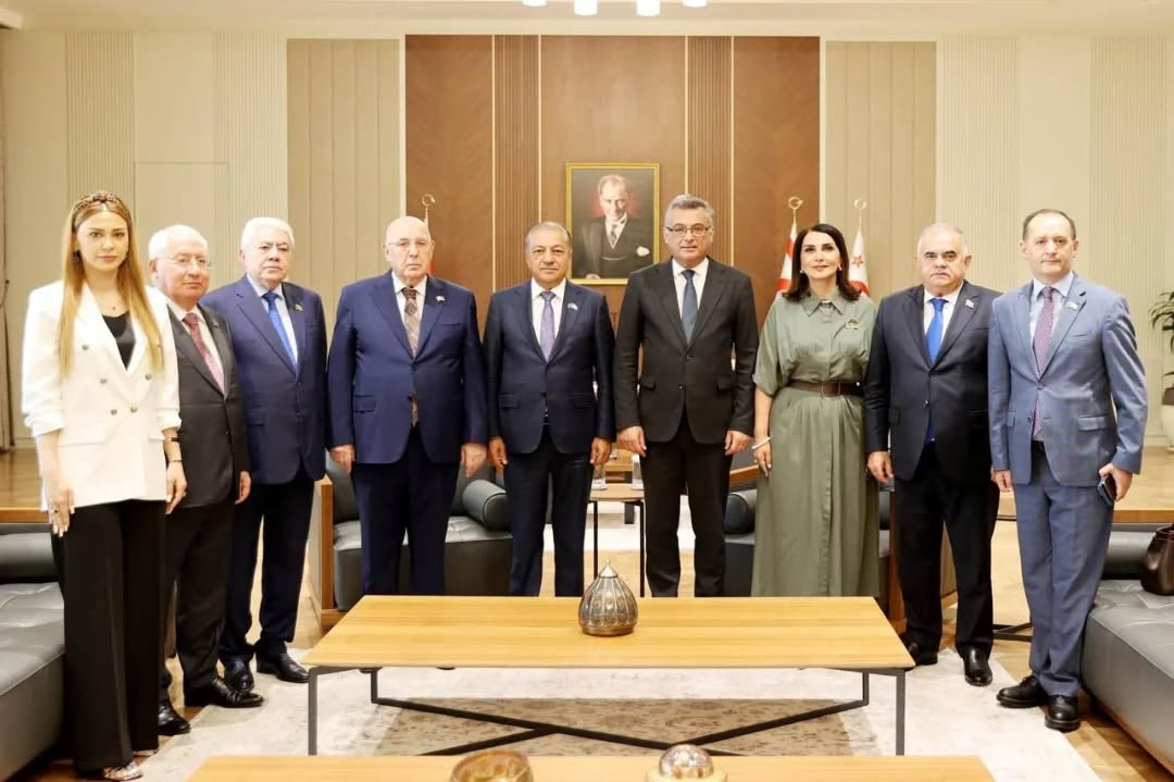 Milli Məclisin deputatları Şimali Kiprdə Ünal Üstellə görüşdü
