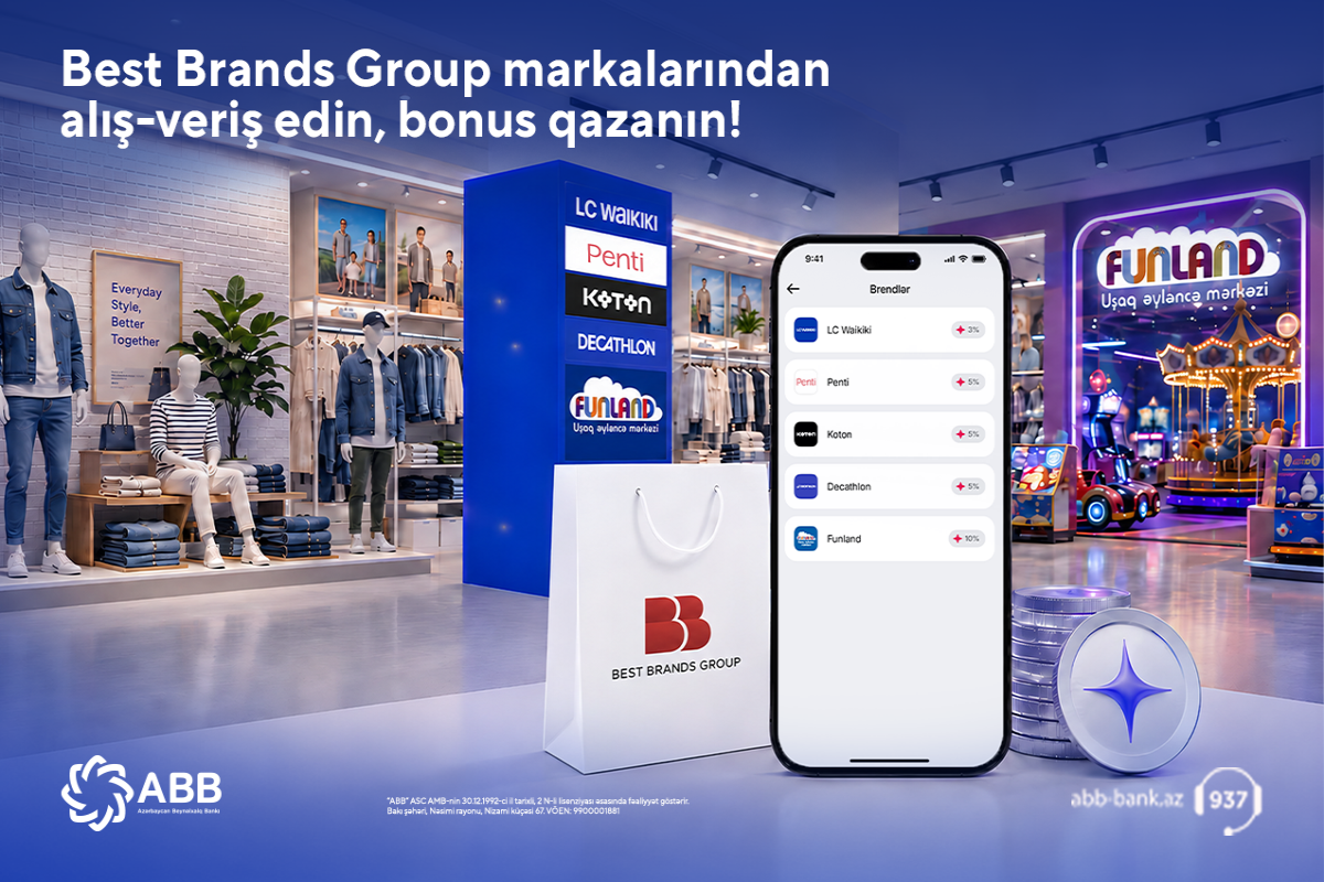 &ldquo;LC Waikiki&rdquo;, &ldquo;Koton&rdquo;, &ldquo;Decathlon&rdquo; və digər brendləri birləşdirən loyallıq sistemi indi ABB mobile-da