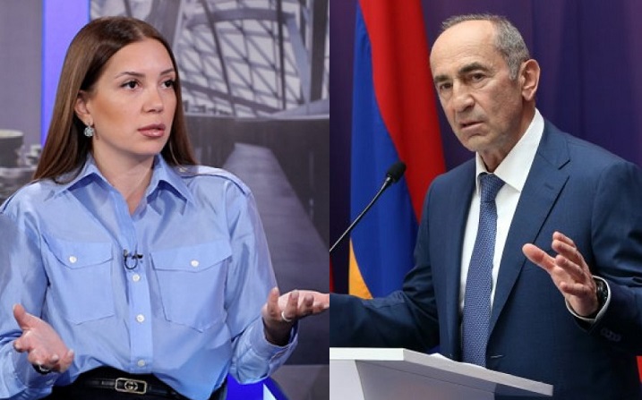 Köçəryan qadını qabağa verdi