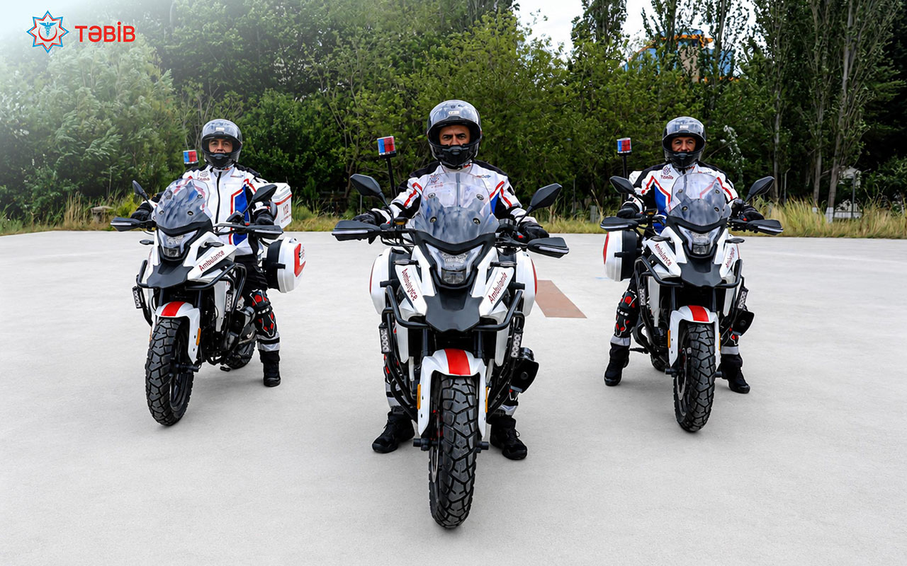 Bakıda motosikletli təcili yardım: TƏBİB sayını açıqladı