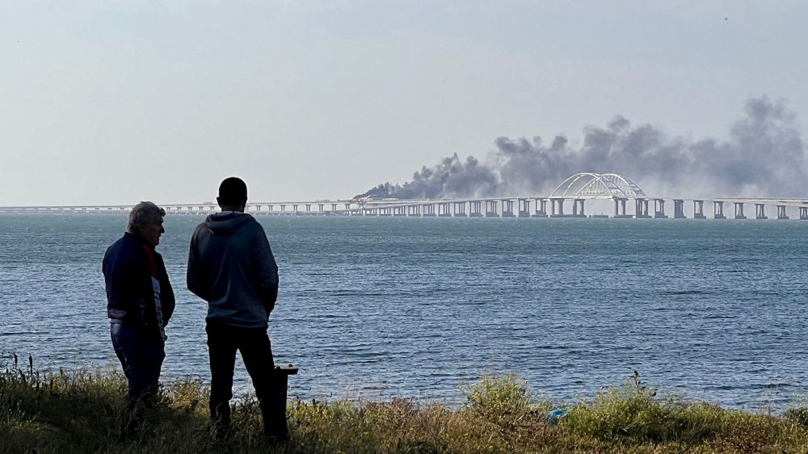 Four Ukrainian cargo ships hit