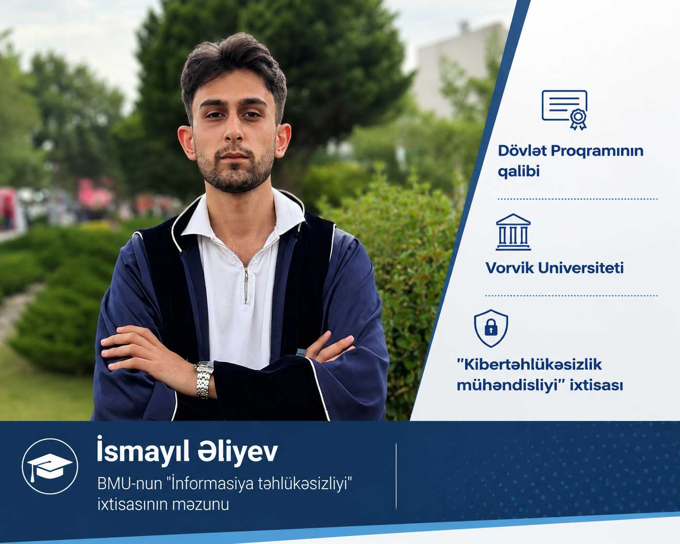 5 universitetdən qəbul alan BMU məzunu Britaniyanı seçdi