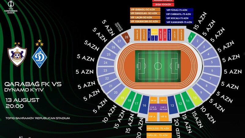 &ldquo;Qarabağ&rdquo; &ndash; &ldquo;Dinamo&rdquo; matçının biletləri satışa çıxarılır