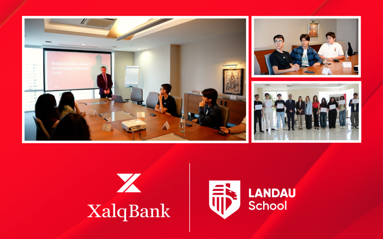 "Xalq Bank"da Landau məktəbliləri üçün təlim keçirdi