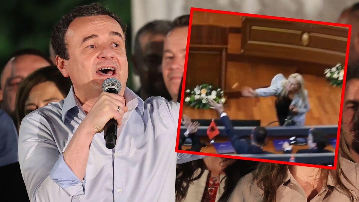 Parlamentdə insident yaşandı, baş nazirə yumurta atdılar - VİDEO