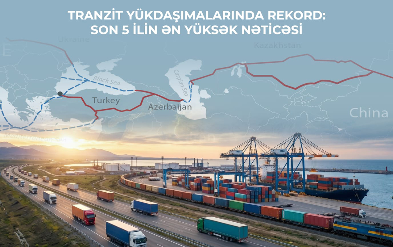 Tranzit yükdaşımalarda rekord&nbsp;- Son 5 ilin ən yüksək göstəricisi qeydə alındı