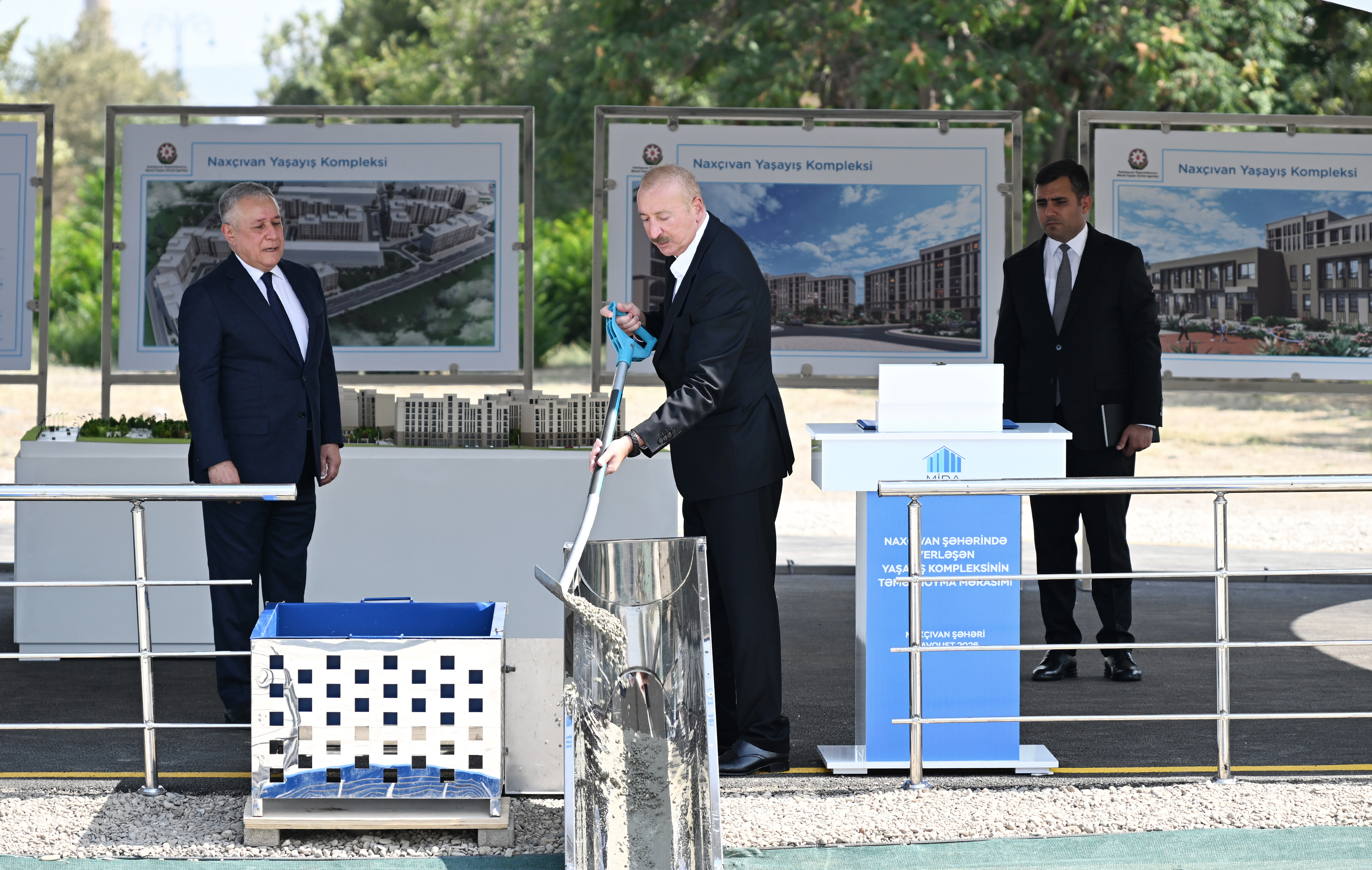 Naxçıvanda&nbsp;sosial evlər kompleksinin təməli&nbsp;qoyuldu