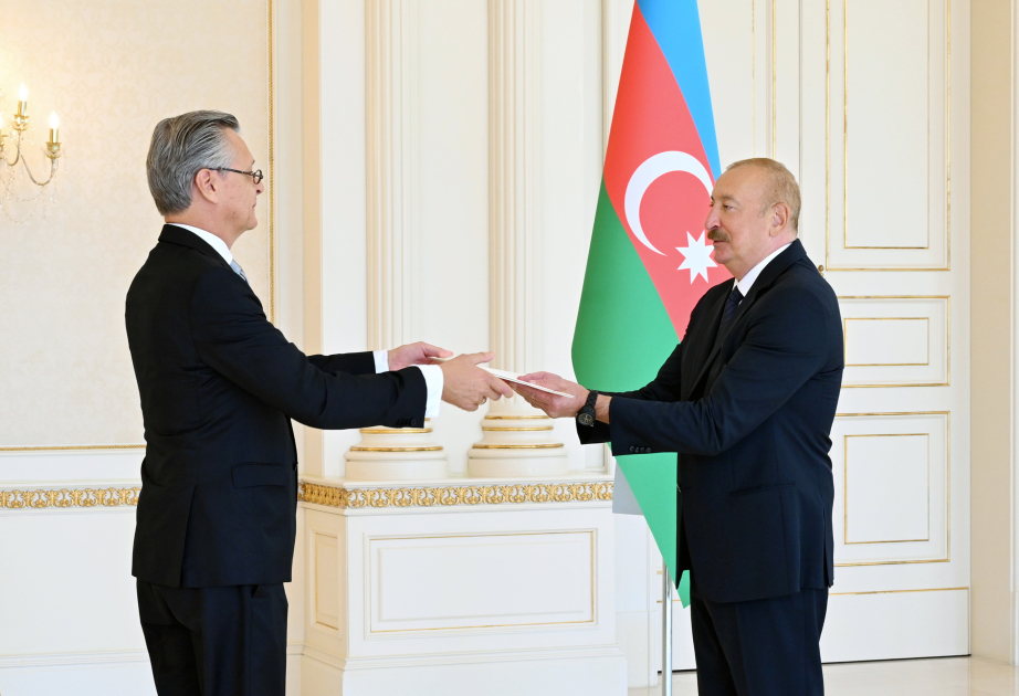 Prezident səfirin etimadnaməsini qəbul etdi - FOTOLAR