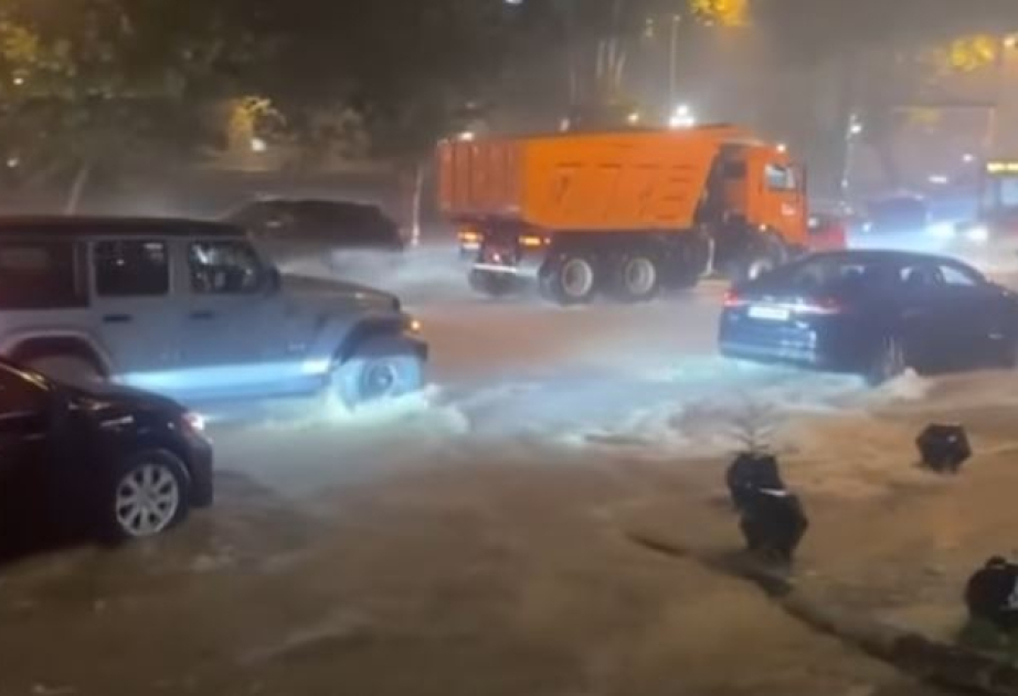 Güclü leysan Tbilisidə ciddi fəsadlar törədib