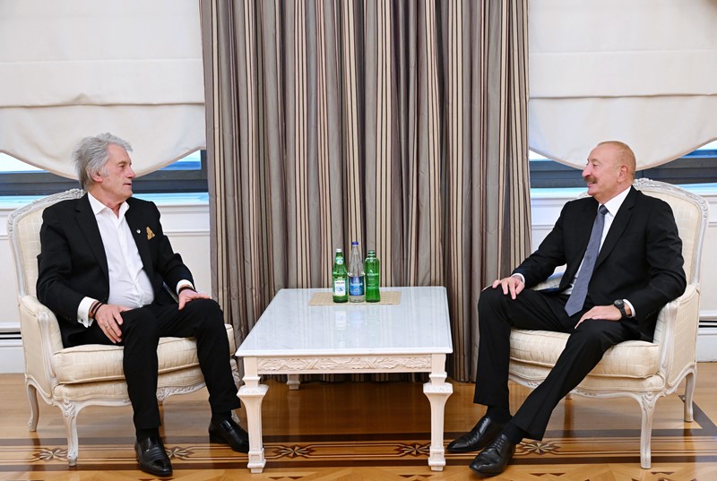 İlham Əliyev Viktor Yuşenkonu qəbul edib