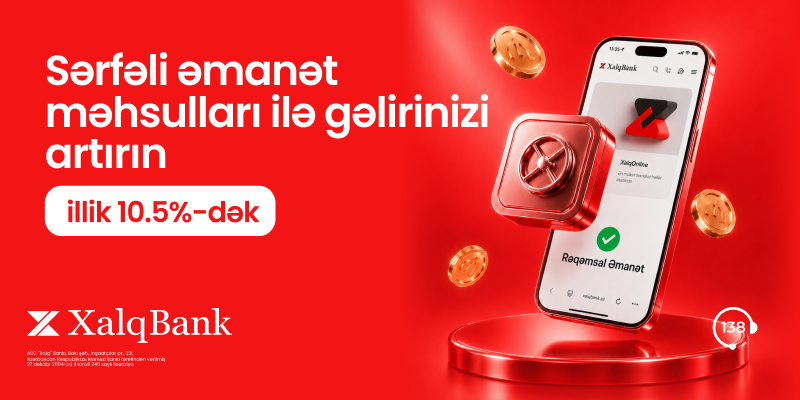 Xalq Bank müştərilərinə illik 10,5%-dək gəlir əldə etmək imkanı yaradır