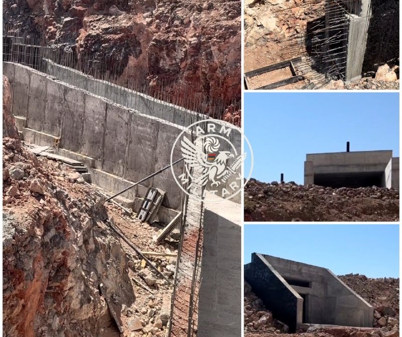 Ermənistan Azərbaycanla sərhəddə beton istehkamlar qurur - FOTO