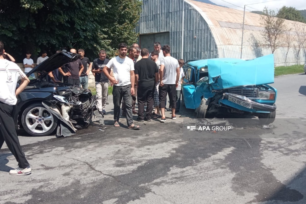 Zaqatalada avtomobillər&nbsp;toqquşub, xəsarət alanlar var