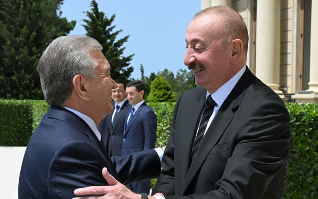 Mirziyoyev&nbsp;İlham Əliyevin Daşkəndə səfəri ilə bağlı VİDEOÇARX paylaşdı