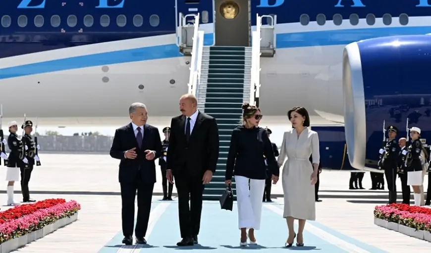 Prezident və xanımı Buxarada