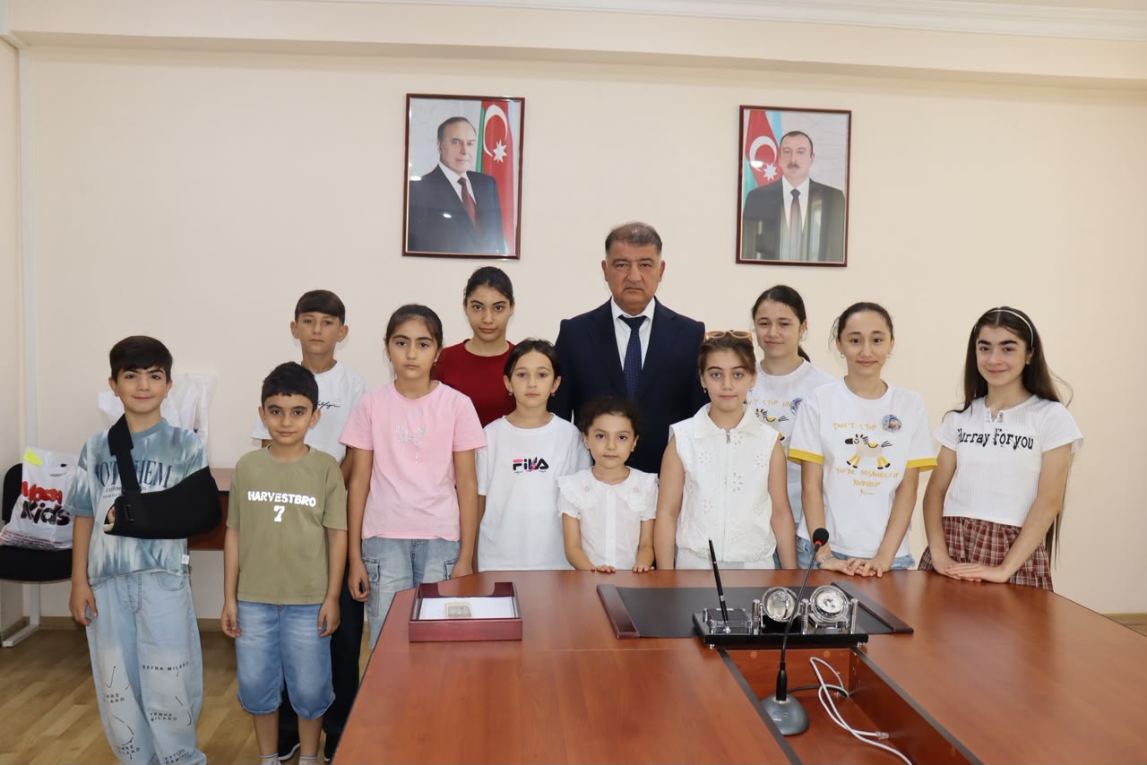 Samuxda şəhid övladları ilə görüş keçirilib - FOTO