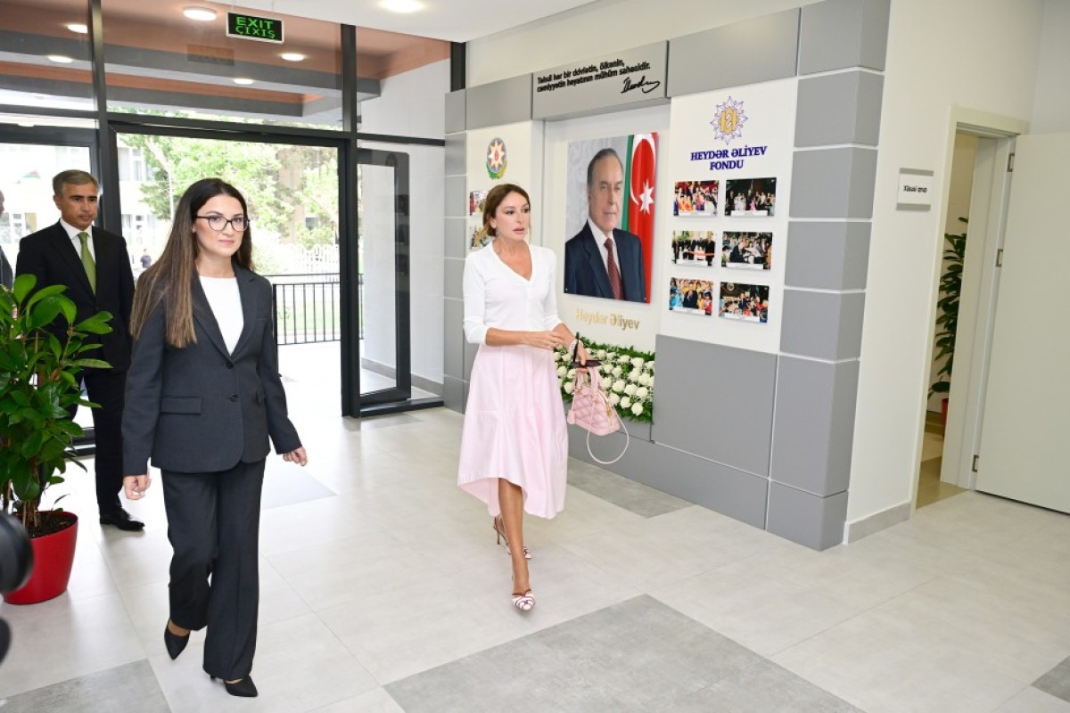 Mehriban Əliyeva doğum günündə&nbsp;körpələr evi-uşaq bağçasının açılışını edib