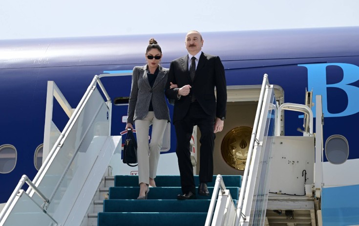 Prezident Qırğızıstanda səfərdədir