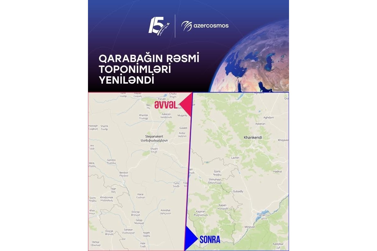 Qarabağın rəsmi toponimləri YENİLƏNDİ