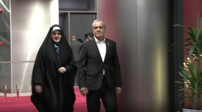 Bişkekdə maraqlı an: İran Prezidenti qızı ilə Azərbaycan dilində danışdı -&nbsp;VİDEO