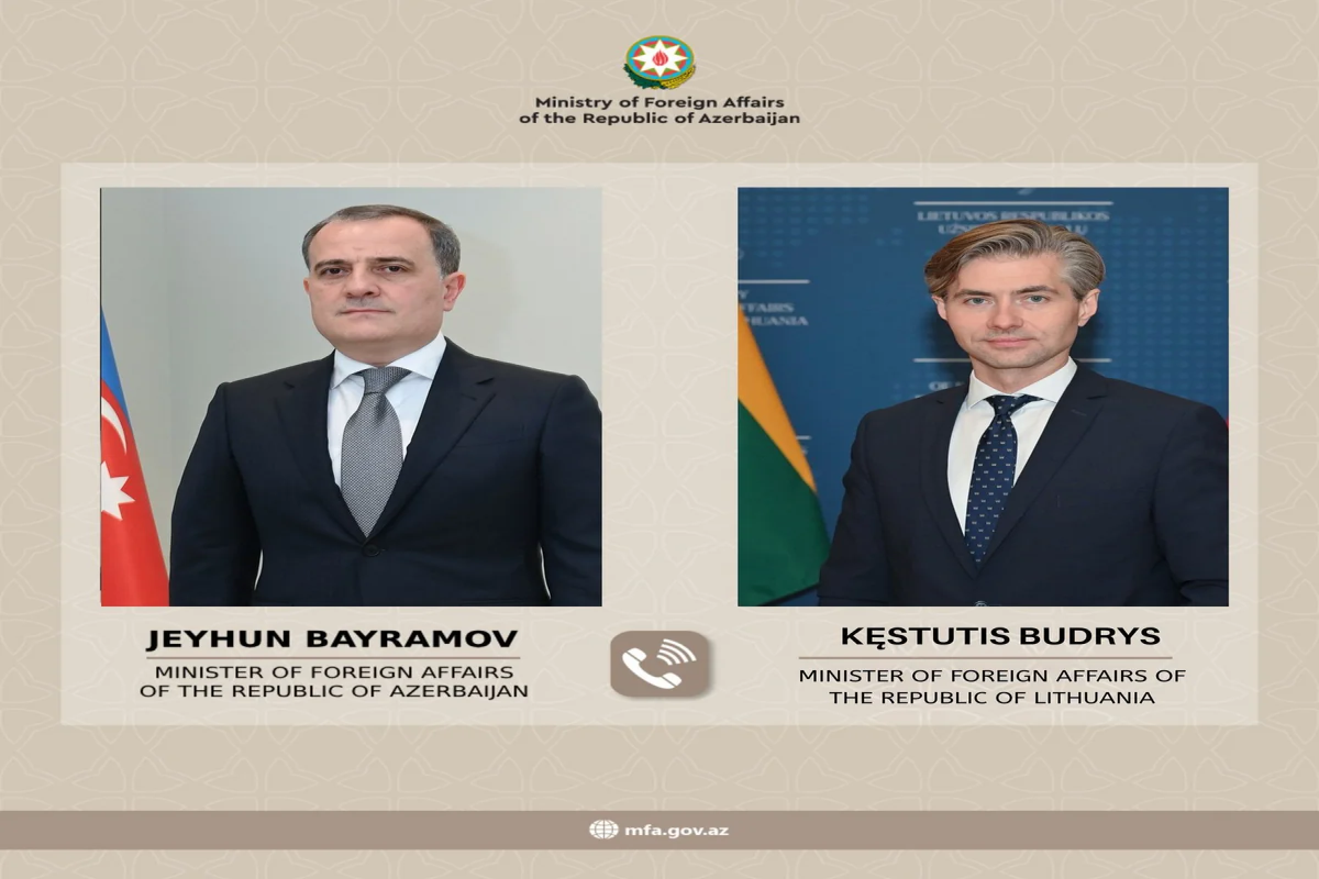 Ceyhun Bayramov litvalı həmkarı ilə danışdı - əsas gündəm bu oldu