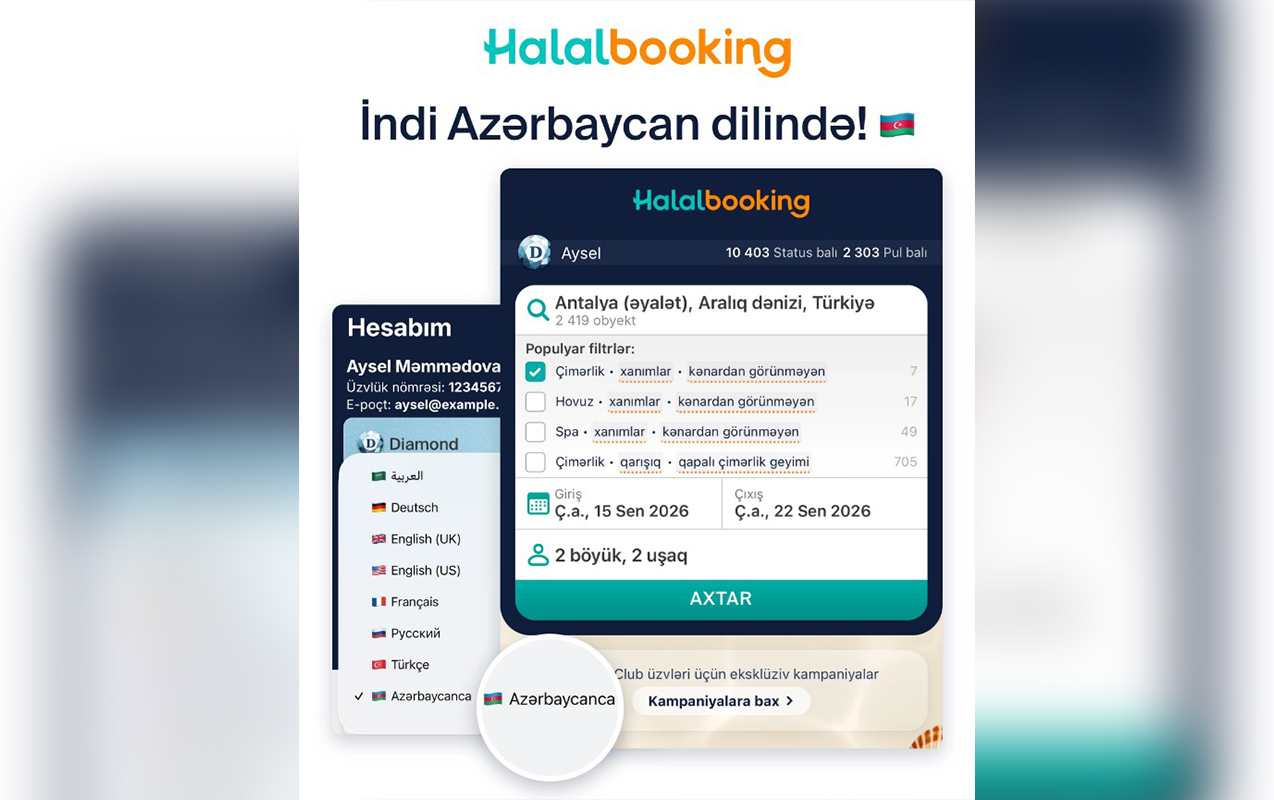 &ldquo;Halalbooking&rdquo; artıq Azərbaycan dilində