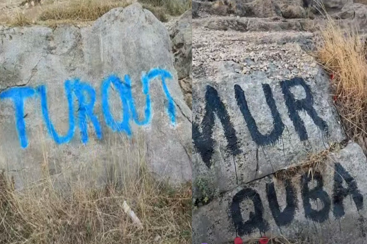 Şuşada qayalara yazı yazanlara qarşı tədbir güclənməlidir
