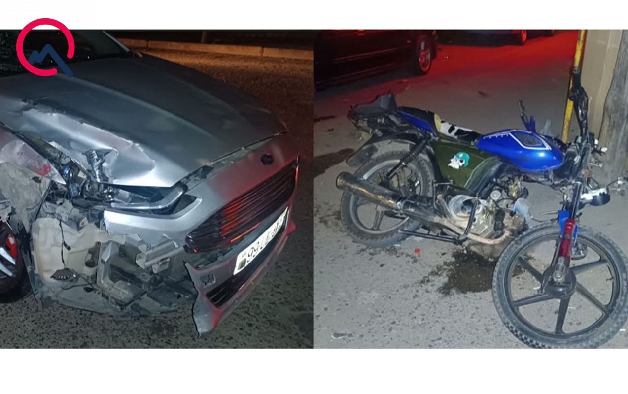 Tovuzda &ldquo;Ford&rdquo;la motosiklet toqquşdu&nbsp;