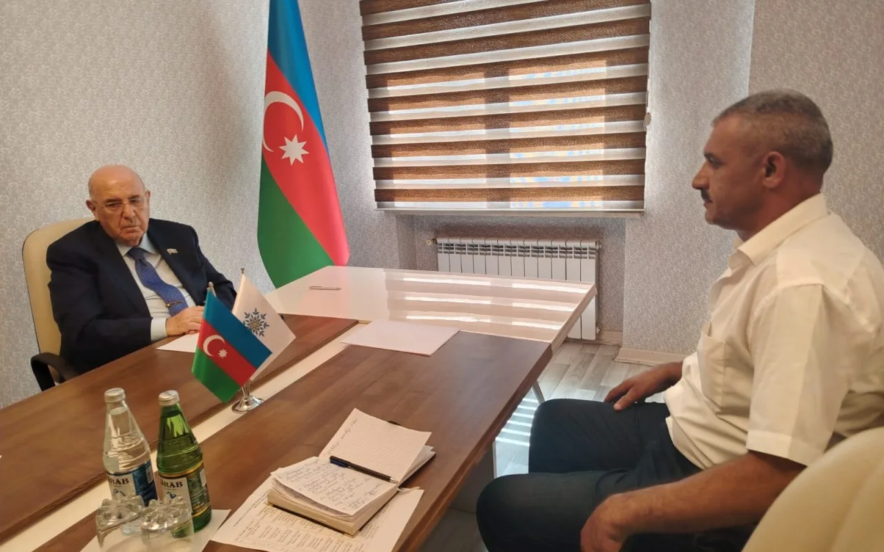 Əhliman Əmiraslanov Sabirabadda seçiciləri ilə görüşüb - FOTOLAR