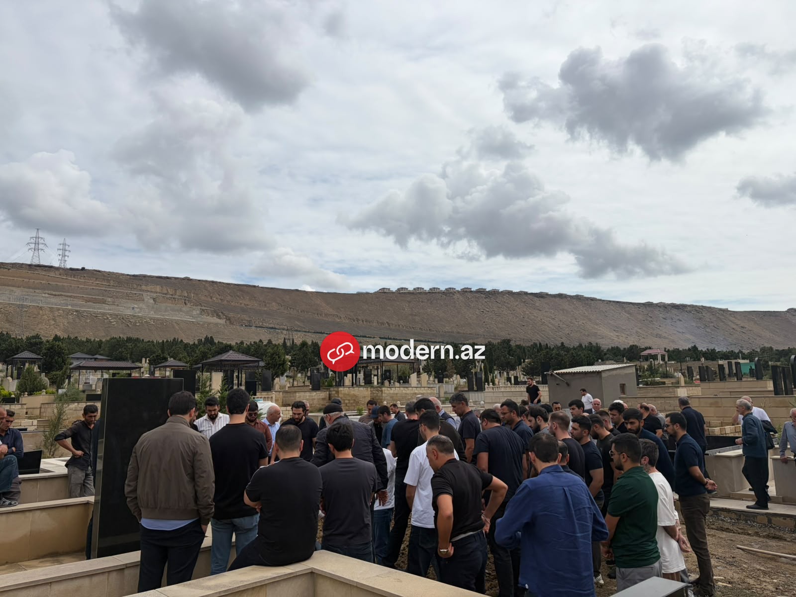 Şəki yaylasında həyatını itirən 27 yaşlı Ucal Bayramov dəfn edilib - GÖRÜNTÜ