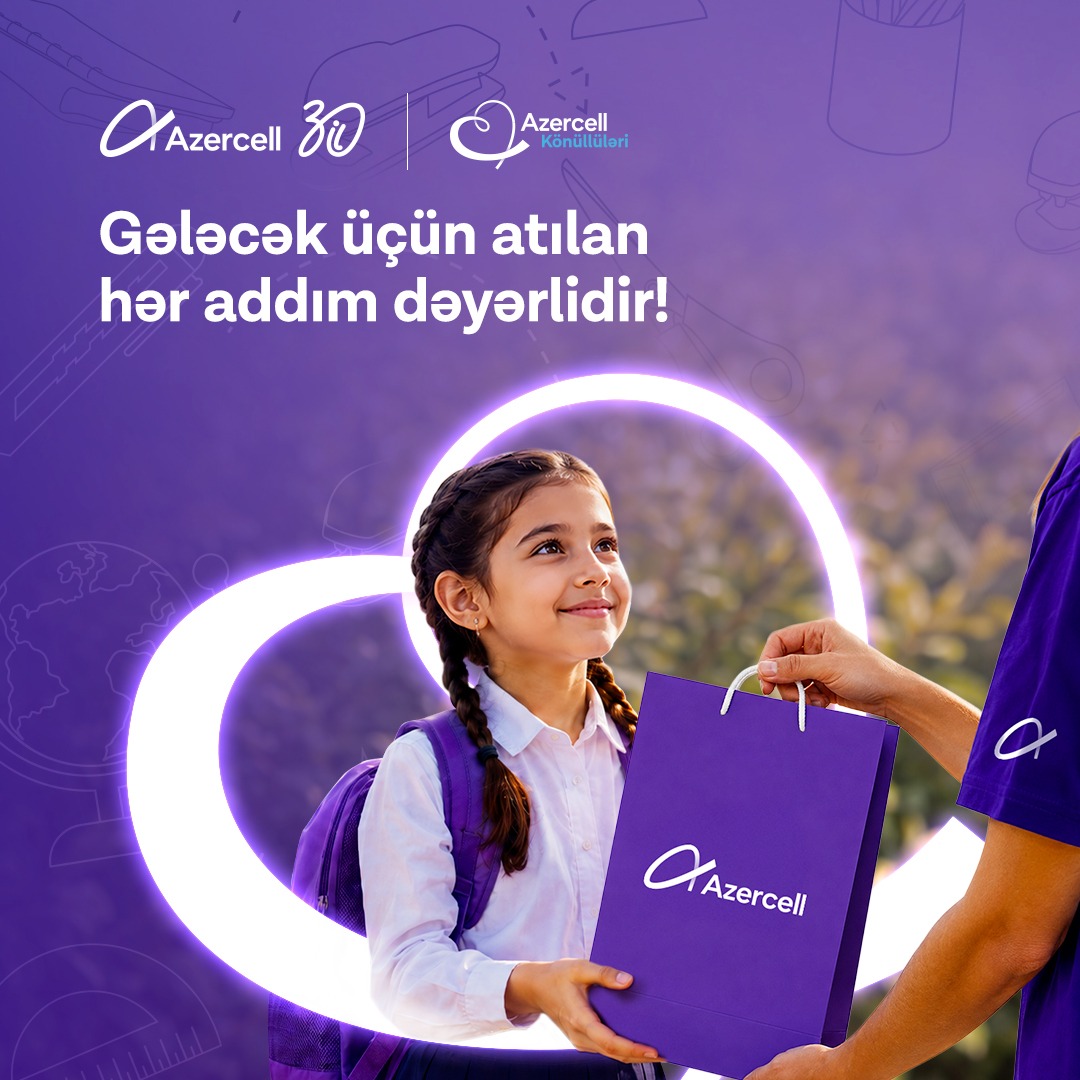 &ldquo;Azercell Könüllüləri&rdquo; 60-dan çox şagirdə hədiyyə təqdim edib