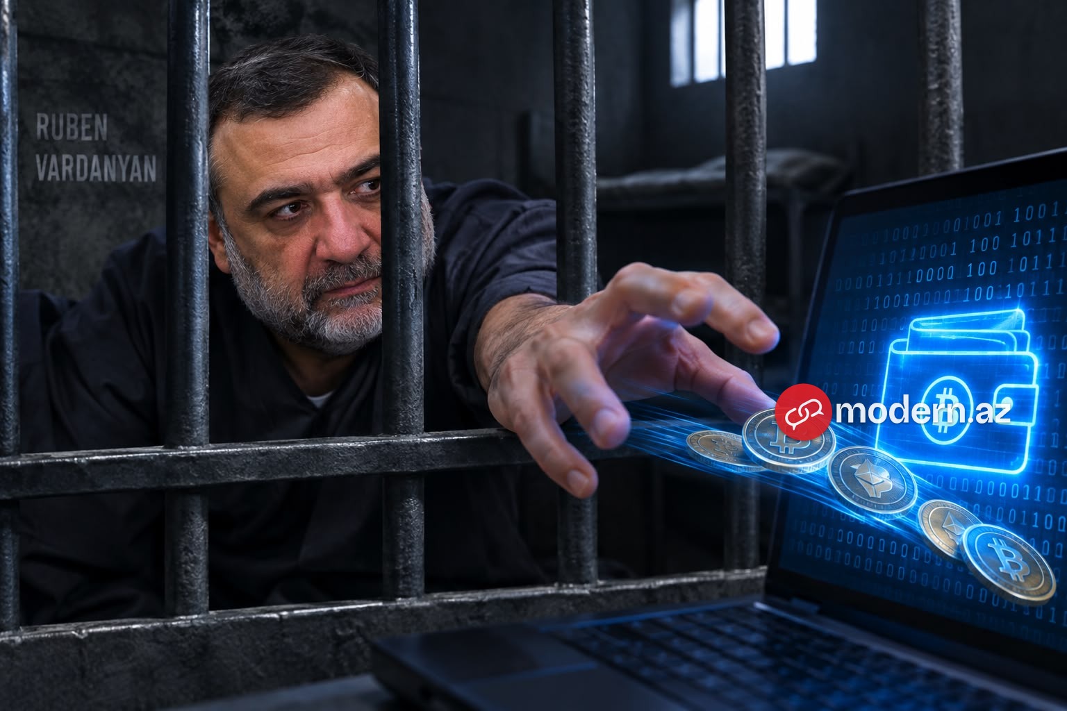 Vardanyan həbsxanadan &ldquo;rəqəmsal oğurluq&rdquo;la məşğuldur