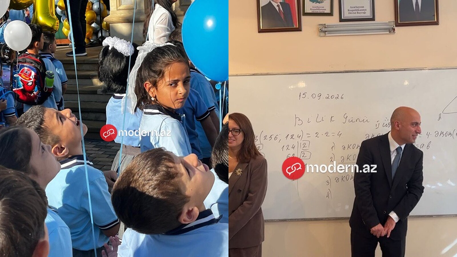 Dərslərin ilk günündən&nbsp;FOTOREPORTAJ