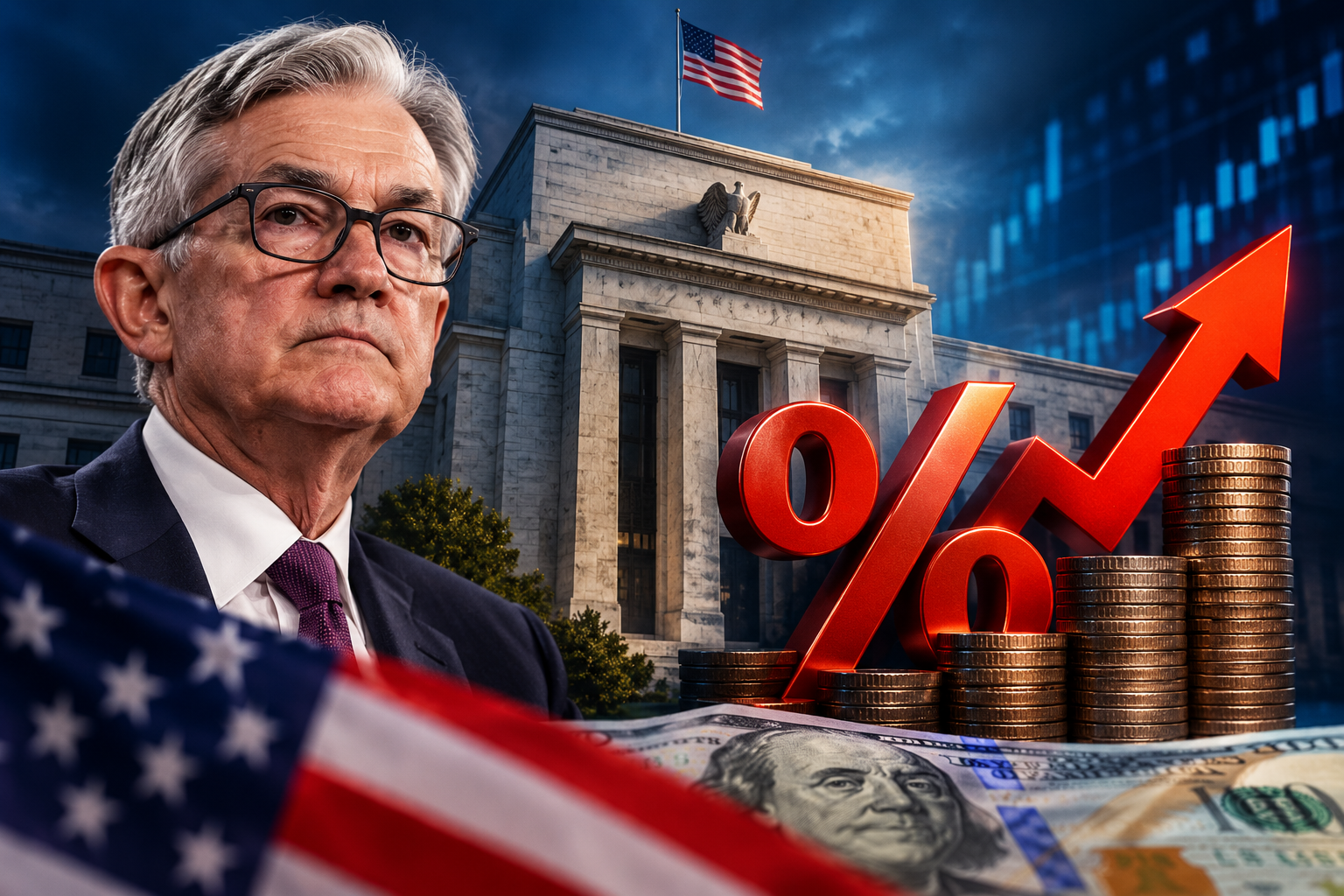 FED son üç ildə uçot dərəcəsini artırıb