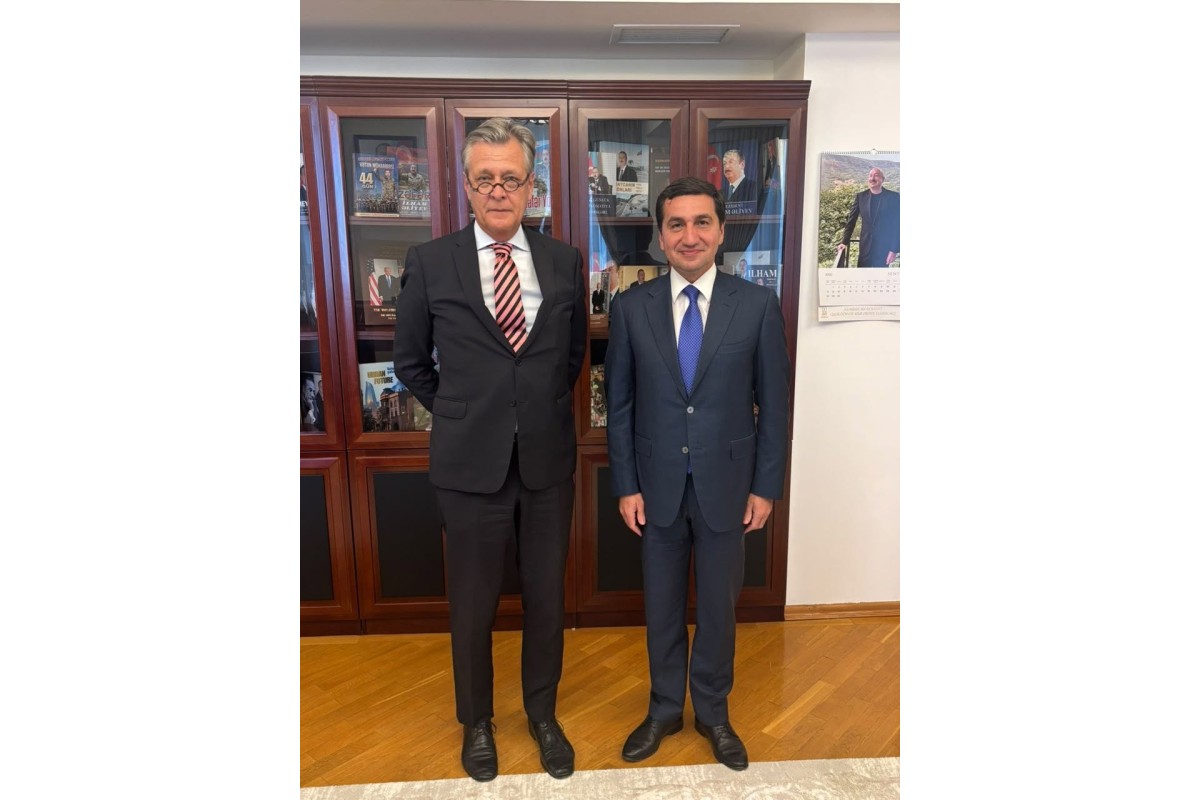 Hikmət Hacıyev səfirlə sülh və təhlükəsizlik məsələləri müzakirə etdi